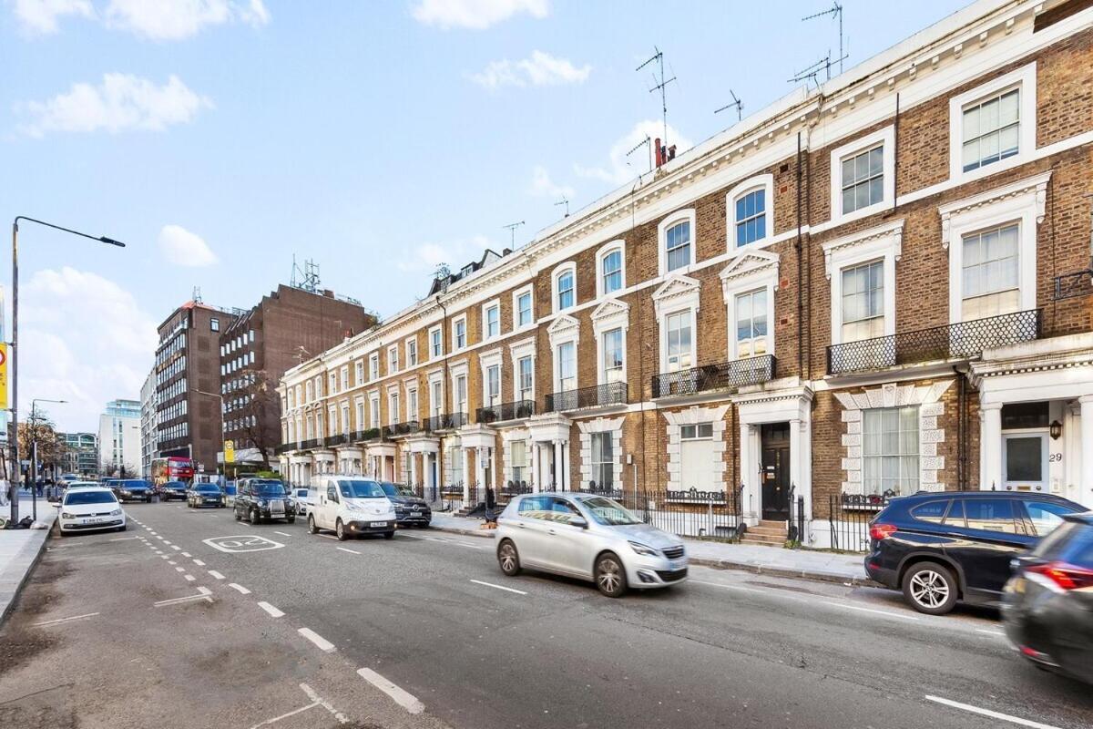 Balcony Blue Theme 1 Bedroom Central London Luxury Flat Near Hyde Park! Accommodates Up To 6! Double Sofa Bed And Next To Station! Buitenkant foto